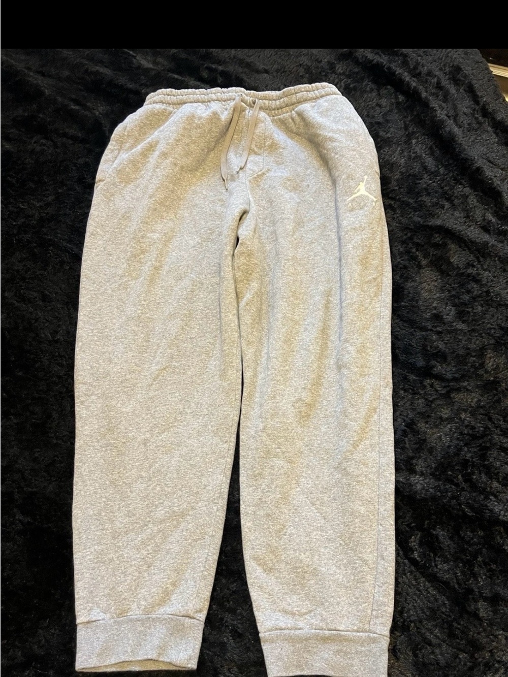 Jordan Light Gray Sweatpants with White Jumpman
